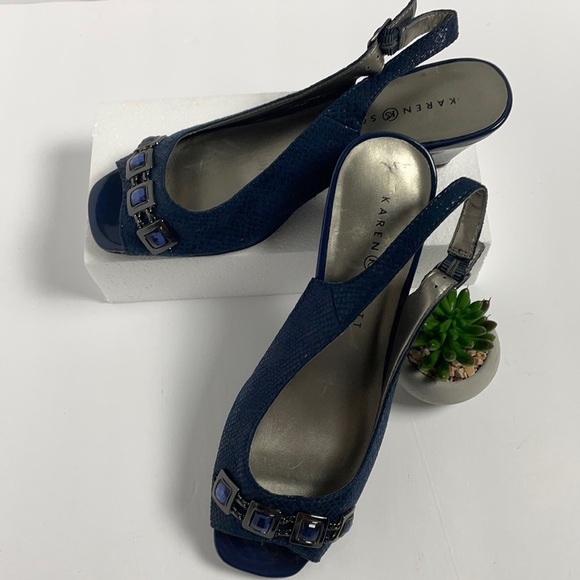 Karen Scott Open Toe Shoes Size 8 - Picture 4 of 8